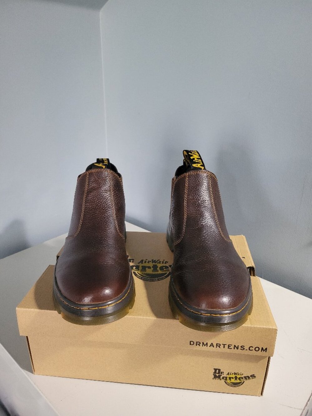 Dr Martens Hardie II Leather Chelsea Work Boots - Men's - Size 10 - Picture 2 of 7
